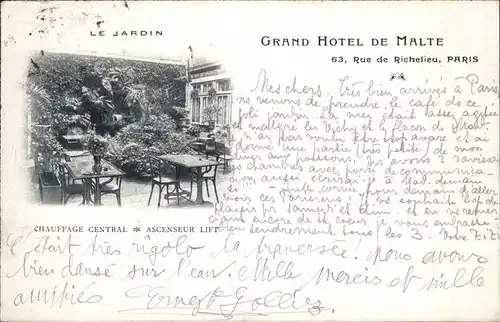 Paris Grand Hotel de Malte Kat. Paris