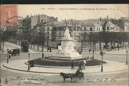 Paris Place de Breteuil Monument de Pasteur Kat. Paris