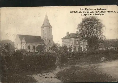 Notre-Dame-de-Gravenchon L Eglise Presbytere Kat. Notre-Dame-de-Gravenchon