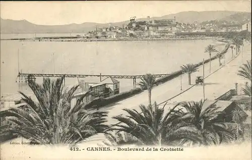 Cannes Alpes-Maritimes Boulevard de la Croisette Palmen Kat. Cannes