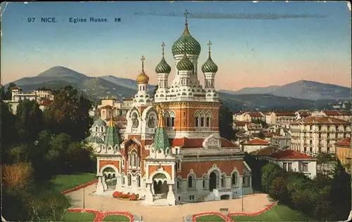 hw16129 Nice Alpes Maritimes Eglise Russe Kategorie. Nice Alte Ansichtskarten