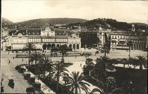 hw16135 Nice Alpes Maritimes Palmen, Strassenbahn Kategorie. Nice Alte Ansichtskarten