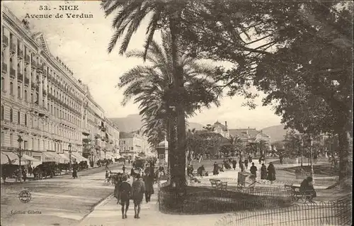 hw16162 Nice Alpes Maritimes Avenue de Verdun Kategorie. Nice Alte Ansichtskarten