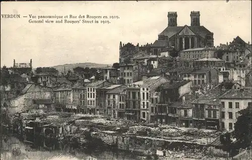 Verdun Meuse Rue des Rouyers 1919 Kat. Verdun