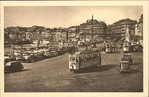 hw16243 Marseille Strassenbahn, Quai des Belges Kategorie. Marseille Alte Ansichtskarten