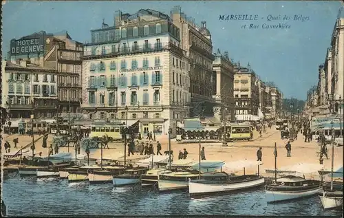 hw16249 Marseille Quai des Belges Kategorie. Marseille Alte Ansichtskarten