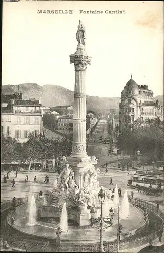 hw16250 Marseille Fontaine Cantini Kategorie. Marseille Alte Ansichtskarten