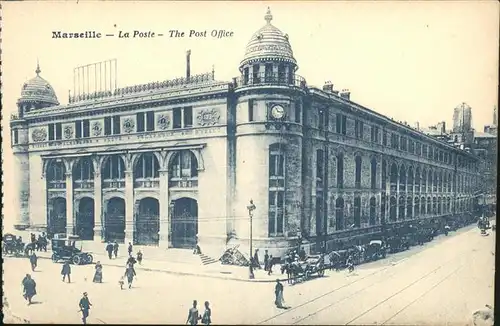 hw16251 Marseille La Poste, Post Office Kategorie. Marseille Alte Ansichtskarten