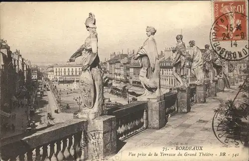 Bordeaux Terrasse du Grand Theatre Kat. Bordeaux