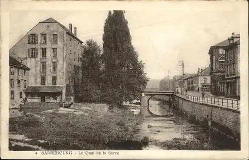 Sarrebourg Quai de la Sarre Kat. Sarrebourg