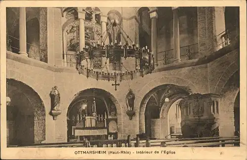 Ottmarsheim Haut-Rhin Interieur Eglise Kat. Ottmarsheim