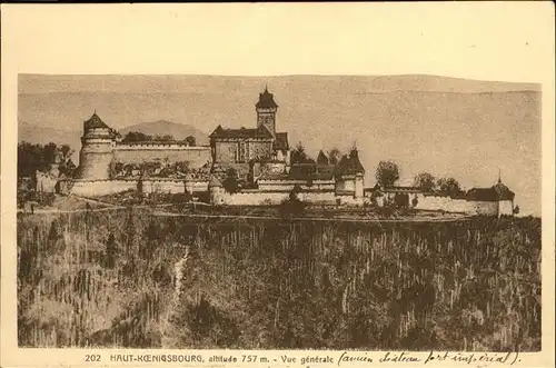 Haut-Koenigsbourg Hohkoenigsburg Vue generale, Koenigsburg / Orschwiller /Arrond. de Selestat-Erstein