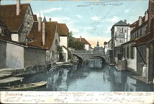 Zabern Saverne Zaberne, Fluss, Bruecke / Saverne /Arrond. de Saverne