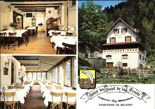 Lepuix Hotel du Saut de la Truite Gastraum Kat. Lepuix
