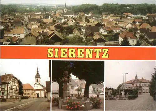 Sierentz Haut-Rhin Vue generale Eglise St. Martin Place de la Mairie Kat. Sierentz