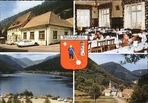 Wildenstein Haut-Rhin Hotel du Soleil Pension Wappen Kat. Wildenstein