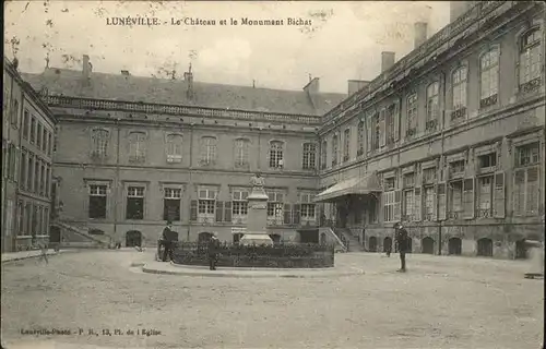 Luneville Chateau et le Monument Bichat Kat. Luneville