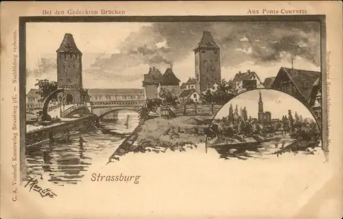 Strasbourg Alsace Gedeckten Bruecken, Aux Ponts-Couverts