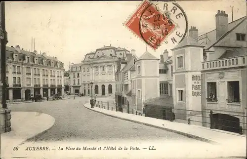 Auxerre Place du Marche Hotel de la Poste Kat. Auxerre