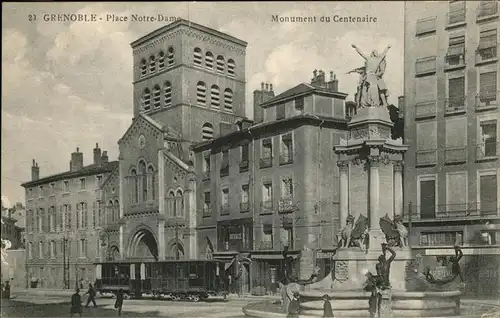 Grenoble Place Notre-Dame Monument du Centenaire Kat. Grenoble