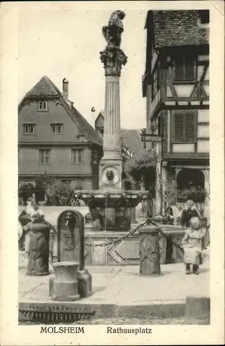 Molsheim Rathausplatz Brunnen Kinder Kat. Molsheim