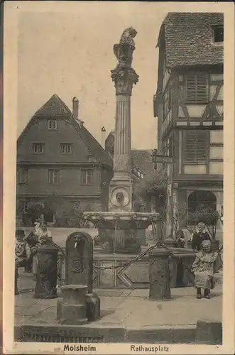 Molsheim Rathausplatz Brunnen Kinder Kat. Molsheim