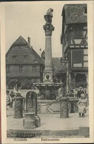 Molsheim Rathausplatz Brunnen Kinder Kat. Molsheim