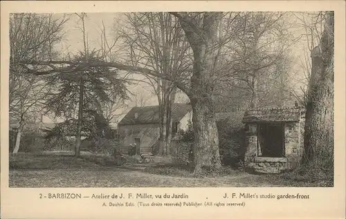 Barbizon Atelier de J. F. Millet vu du Jardin Kat. Barbizon