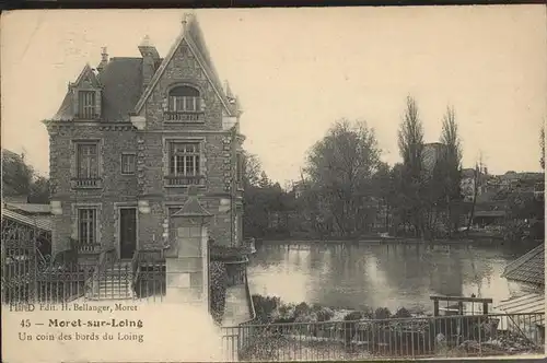 Moret-sur-Loing coin des bords du Loing Kat. Moret-sur-Loing