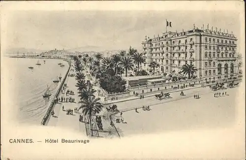 Cannes Alpes-Maritimes Hotel Beaurivage Kat. Cannes