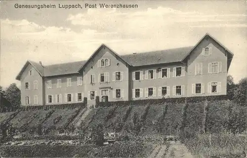 Luppach Post Werenzhausen Genesungsheim Luppach Kat. Ferrette