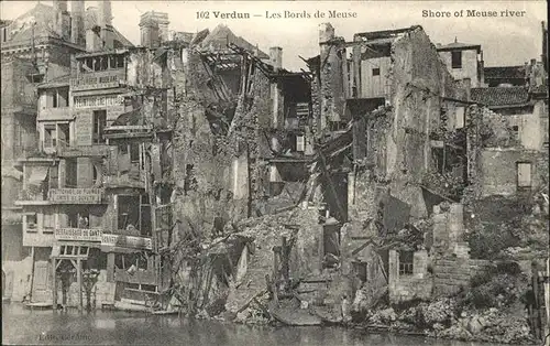 Verdun Meuse Les Bords de Meuse Ruinen Kat. Verdun