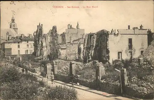 Verdun Ariege Ses Ruines La Rue Mazel Kat. Verdun