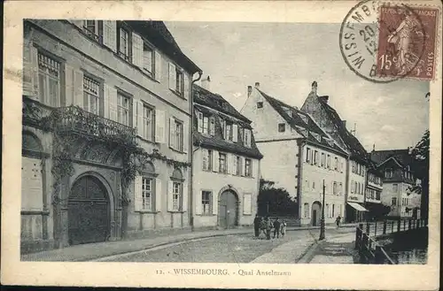 Wissembourg Quai Anselmann Kat. Wissembourg