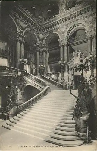 hw17250 Paris Opera
Grand Escalier
 Kategorie. Paris Alte Ansichtskarten