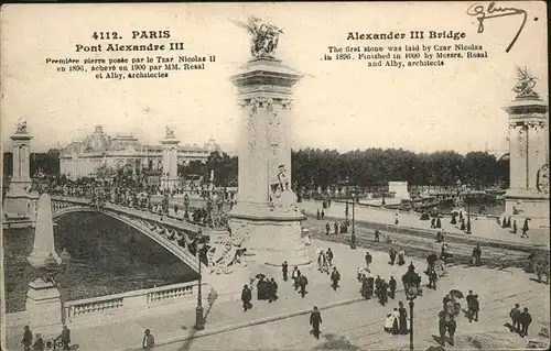 Paris Pont Alexandre III Kat. Paris