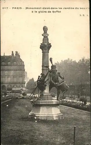 hw17268 Paris Monument eleve 
Jardin du Louvre
Gloire de Raffet Kategorie. Paris Alte Ansichtskarten