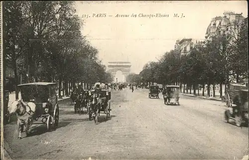hw17270 Paris Avenue des champs-Elysees Kategorie. Paris Alte Ansichtskarten