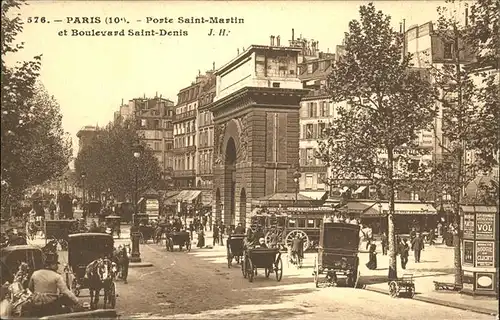 Paris Porte St.-Martin
Boulevard St.-Denis Kat. Paris