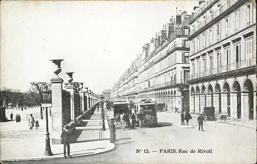 Paris Rue de Rivoli Kat. Paris