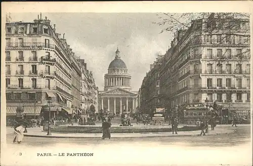 hw17303 Paris Pantheon Kategorie. Paris Alte Ansichtskarten