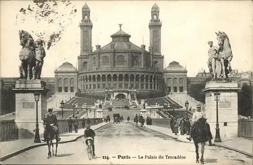 hw17307 Paris Palais du Trocadero Kategorie. Paris Alte Ansichtskarten