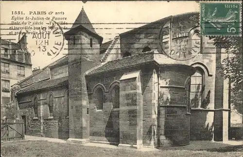 Paris Eglise St.-Julien-te Pauvre Kat. Paris