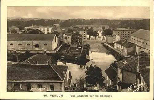 hw17562 Verdun Meuse Vue generales 
Casernes  Kategorie. Verdun Alte Ansichtskarten