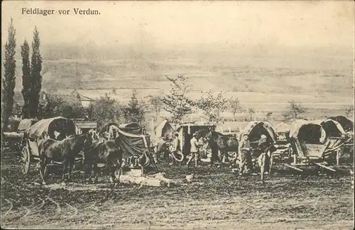 Verdun Ariege Feldlager Kat. Verdun