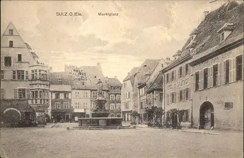 Sulz Elsass Marktplatz Kat. Soultz-Haut-Rhin