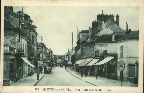 Mantes-sur-Seine Rue Porte aux Saints Kat. Mantes-la-Jolie