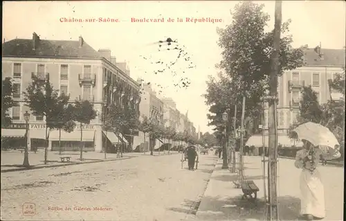 Chalon-sur-Saone Boulevard Republique Kat. Chalon-sur-Saone