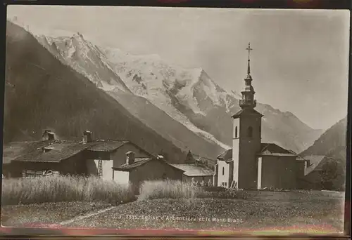 Mont Blanc Kirche Kat. Chamonix Mont Blanc