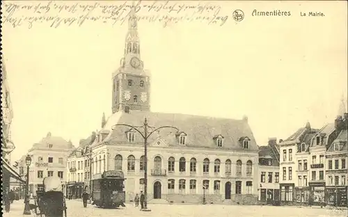 Armentieres la Mairie Strassenbahn Kat. Armentieres